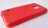 Силиконов калъф / гръб / TPU за Samsung Galaxy S5 G900 - червен / матиран