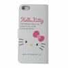 Луксозен кожен калъф Flip ''Hello Kitty'' за Apple iPhone 5 - бял