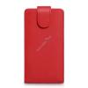 Кожен калъф Flip тефтер за Sony Xperia GO / St27i - червен