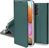 Кожен калъф Flip тефтер Magnetic Book със стойка за Samsung Galaxy A52 4G / A52 5G / A52s 5G - тъмно зелен