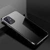 Луксозен силиконов калъф / гръб / TPU за Samsung Galaxy S20 Plus - прозрачен / черен кант