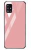 Луксозен стъклен твърд гръб за Samsung Galaxy A51 - розов