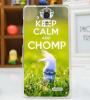 Твърд гръб за Lenovo A536 - Keep Calm and Chomp / зелен