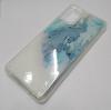 Луксозен силиконов калъф / гръб / tpu 3D Water Case за Samsung Galaxy A71 - мрамор / бял брокат