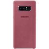 Оригинален гръб Leather Case Alcantara за Samsung Galaxy S10 Plus - розов