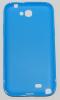 Силиконов калъф / гръб / ТПУ за Samsung Galaxy Note II Note2 N7100 - син / гланц