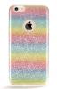 Оригинален гръб REMAX Glitter Rainbow за Apple iPhone 7 - многоцветен / брокат