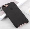 Луксозен гръб Leather Alcantara Case за Apple iPhone 7 Plus - Черен