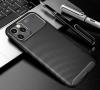 Луксозен силиконов калъф / гръб / TPU Auto Focus за Apple iPhone 12 /12 Pro 6.1'' - черен / Carbon