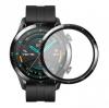 Удароустойчив силиконов протектор за часовник bSmart PET за Huawei Watch GT 2 42mm - прозрачен с черен кант