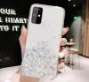 Силиконов калъф / кейс / Brillant Clear Case за Moto E7 - прозрачен / сребрист брокат