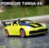 Метална кола Porsche 911 Targa 4S с отварящи се врати капаци светлини и звуци 1:32