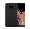 Луксозен силиконов калъф / гръб / TPU Auto Focus за Samsung Galaxy Note 9 - черен / имитиращ кожа
