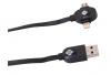 USB кабел за зареждане и пренос на данни TOTU Design Both Wings за Apple iPhone, Samsung, LG, HTC, Sony, Lenovo и други - 2 в 1 / 60 см - черен