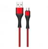Оригинален USB кабел LDNIO LS402 Type-C USB Cable 5A за Samsung, LG, HTC, Sony, Lenovo и други - червен / 2 метра
