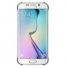 Твърд гръб за Samsung Galaxy S6 Edge G925 - прозрачен / сребрист кант