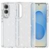 Луксозен силиконов калъф / кейс / Crystal Case TPU за Samsung Galaxy S25 Edge - прозрачен / брокат