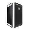 Оригинален силиконов гръб U.CASE за Huawei Honor 8 - черен / сребрист кант