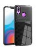 Луксозен силиконов калъф / гръб / TPU за Huawei P Smart Plus - черен / Shine carbon