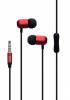 Универсални стерео слушалки XO-EP5 / Earphone 3.5mm - черно и червено
