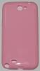 Силиконов калъф / гръб / ТПУ за Samsung Galaxy Note II Note2 N7100 - светло розов