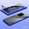 Магнитен калъф Bumper Case 360° FULL за Samsung Galaxy S20 Plus - прозрачен / синя рамка