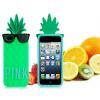 Силиконов калъф / гръб / TPU 3D за Apple iPhone 6 / iPhone 6S - Pineapple / светло зелен ананас