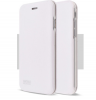 Луксозен кожен калъф Flip тефтер със стойка OPEN за Apple iPhone XS Max  - бял  гланц