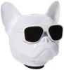 Bluetooth тонколона Dog Head / Dog Head Bluetooth Wireless Stereo Speaker - бяла