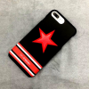 Оригинален гръб GIVENCHY за Apple iPhone 7 - черен / червена звезда