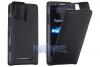 Кожен калъф Flip за Sony Xperia S - Doormoon - Черен