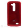 Луксозен силиконов калъф / гръб / TPU Mercury GOOSPERY Jelly Case за LG L Fino D290N - червен