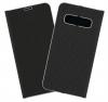 Луксозен кожен калъф Flip тефтер Vennus за Samsung Galaxy S10 Plus - черен / carbon