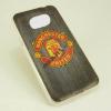 Силиконов калъф / гръб / TPU за Samsung Galaxy S7 G930 - Manchester United / сив