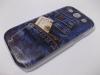 Луксозен заден предпазен твърд гръб / капак / за Samsung Galaxy S3 I9300 / Samsung SIII I9300 - син / дънки
