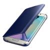 Страничен флип калъф Clear View Cover за Samsung Galaxy S6 Edge G925 - тъмно син