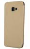 Луксозен кожен калъф Flip тефтер със стойка VIVA Smart Case за Samsung Galaxy A7 2018 A750F - златист