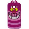 Силиконов калъф / гръб / TPU 3D за Samsung Galaxy J5 J500 - Cheshire cat / цикламен