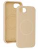 Луксозен гръб / кейс / Smooth Guard Silicone Case с безжично зареждане MagSafe за Apple iPhone 16e - кафяв