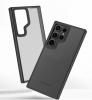 Луксозен гръб / кейс / X-Level Armor Series за Samsung Galaxy S25 Plus - черен прозрачен