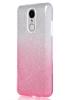 Силиконов калъф / гръб / TPU за Nokia 5 - преливащ / сребристо и розово / брокат