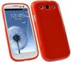 Силиконов калъф / гръб / TPU за Samsung Galaxy S3 i9300 / SIII i9300 - червен / гланц