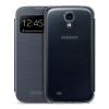 Оригинален кожен калъф Flip Cover S-View тефтер за Samsung Galaxy S4 I9500 / Samsung S4 I9505 - тъмно син