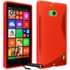 Силиконов калъф / гръб / TPU S-Line за Nokia Lumia 930 / Lumia 929 - оранжев