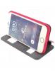 Кожен калъф Flip Cover S-View тип тефтер Puloka SS Case за Apple iPhone 6 4.7'' - цикламен със стойка