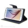 Кожен калъф Flip тефтер Mercury GOOSPERY Fancy Diary със стойка за Samsung Galaxy S6 G920 - зелен