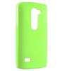 Ултра тънък силиконов калъф / гръб / TPU Ultra Thin Candy Case за LG Leon C40 - зелен / брокат