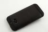 Луксозен твърд гръб / капак / за HTC One M8 - черен / матиран