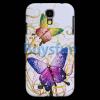 Заден предпазен капак за Samsung Galaxy S4 IV i9500 - пеперуди / камъни