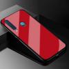 Луксозен стъклен твърд гръб за Samsung Galaxy A9 A920F 2018 - червен